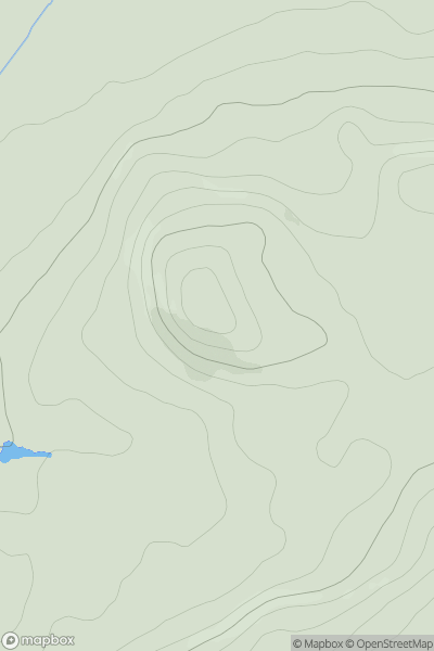 Thumbnail image for Green Hill [Central Scotland from Dumbarton to Montrose] showing contour plot for surrounding peak